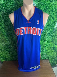 2011-12 Detroit Pistons Basketball Blank adidas Game Jersey Size Blue Large+2 - Picture 1 of 6