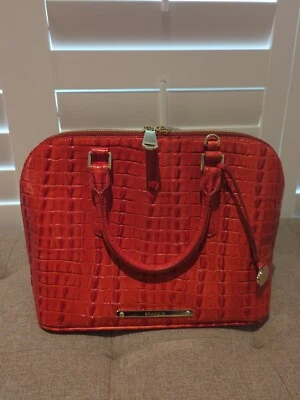 BOLSO DE MANO BRAHMIN VIVIAN CUERO ROJO CEREZA OSCURO - NUEVO SIN ETIQUETAS - REDUCIDO A LA VENTA Foto 1 de 2