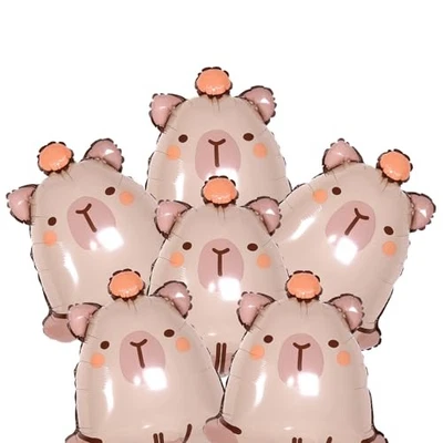 6 Pcs Capybara Balloons,24Inch Capybara Aluminum Foil Balloons 6pcs Capybara - Image 1 of 4