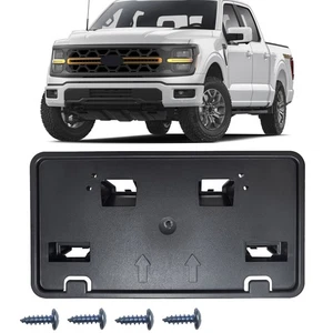 For 2024-25 Ford F-150 5.0L V8 Front License Plate Frame Holder Mount Bracket - Picture 1 of 12