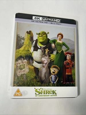 New! Shrek 20th Anniversary Steelbook Limited Edition - 4K + Blu-Ray + Digital Foto 1 de 4