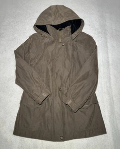 Westbound Ladies Brown Hooded Pocket Jacket Button/Zipper Size Medium - Picture 1 of 15