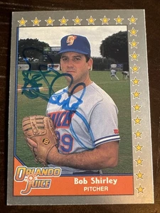 BOB SHIRLEY 1990 Pacific Senior League #207 Autographed SIGNED Card ORLANDO - Picture 1 of 2