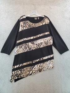 Chico’s Travelers Collection Tunika Oberteil Animal Print Streifen Damen 3 (XL/16) - Bild 1 von 18
