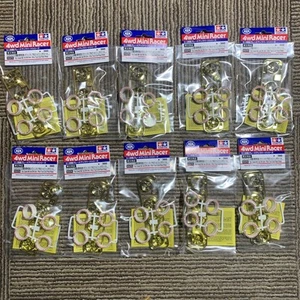 10 Pcs 95076 Full Cowl Mini 4Wd 20Th Anniversary White Tire Gold Plated Wheel - Picture 1 of 8