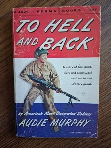 To Hell and Back Audie Murphy 1955 Paperback Permabooks WWII War Hero. ₩b - Picture 1 of 6