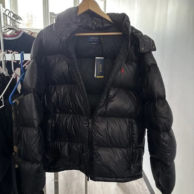 Polo Ralph Lauren Down Fill Zip Pocket Hooded Puffer Men's Jacket Sz - XL - Image 1 of 3