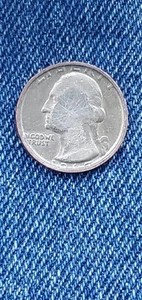 1967 Washington Quarter Date Folded Into Rim, Rim Error - Picture 1 of 3