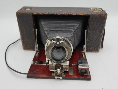 Antigua cámara de fuelle plegable Ansco No.9 Pat.1912 Ilex/Crown Optical Company Foto 1 de 4
