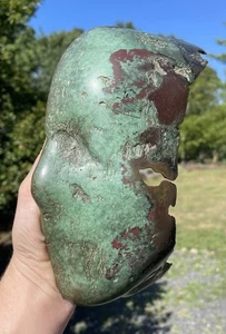 Abstract Brutalist Bronze Face Mask Wall Art Retro Vintage Sculpture 20th C. - Picture 1 of 10