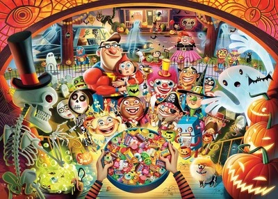 Ravensburger Trick or Treat Jigsaw Puzzle (1000 Pieces) - Image 1 of 2