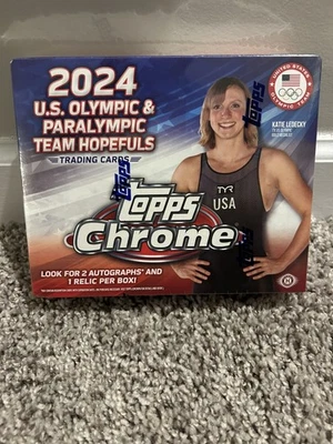 2024 Topps Cromo EE. UU. Olímpico y Paralímpico y Esperanzado Hobby Box Foto 1 de 2