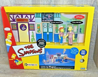 Juego de juguetes de calle principal de Los Simpson Toys R Us exclusivo sellado de fábrica Foto 1 de 4