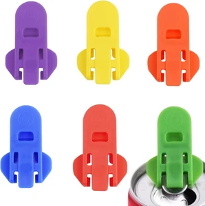 6 Pieces Manual Easy Can Opener, Soda Beer Can Opener Beverage Can Top Ring Open - Picture 1 of 12