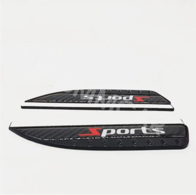 Car RearView Rain Board Eyebrow Visor Snow Sunscreen Weather Carbon Fiber Look - Image 1 of 4