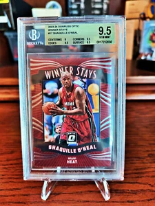 SHAQUILLE ONEAL 2023-24 DONRUSS OPTIC WINNER STAYS #17 (BGS GRADED 9.5 GEM MINT) - Foto 1 di 2