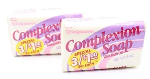 Vintage Menge 2 'Teintseife' Badriegel 5oz (mit Badeöl) Walgreens - Bild 1 von 1