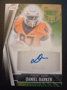 2022 Sage Daniel Barker AUTOGRAPH Illinois - Picture 1 of 2