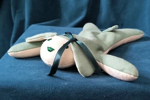 Vintage Atico International Puppy Dog Plush Stuffed Beanbag Animal Toy Green 11" - Picture 1 of 7