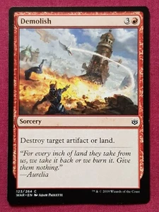 Magic The Gathering WAR OF THE SPARK DEMOLISH red card MTG - Foto 1 di 2