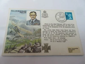 AVIATION FIRST DAY FLOWN COVERS 1970S INFO CARD VARIOUS POST MARKS 84 SQUADRON - Picture 1 of 2