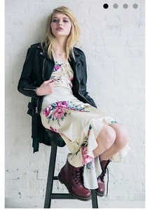 Betsey Johnson Vintage 90s Floral Grunge Dress (For urban outfitters) Size M - Picture 1 of 7