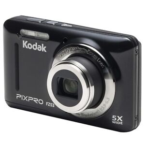 Kodak PixPro FZ53 Compact 16MP Digital Camera, HD Movie, 2.7" Display - Black