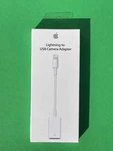 GENUINE APPLE Lightning to USB Camera Adapter. MD821ZM/A. New unused - Picture 1 of 11