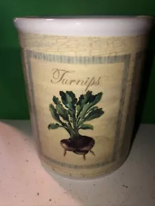 Kitchen Baking Utensil Tools Holder Crock VEGETABLE Cypress Home 6.75" TALL CROC - Picture 1 of 7
