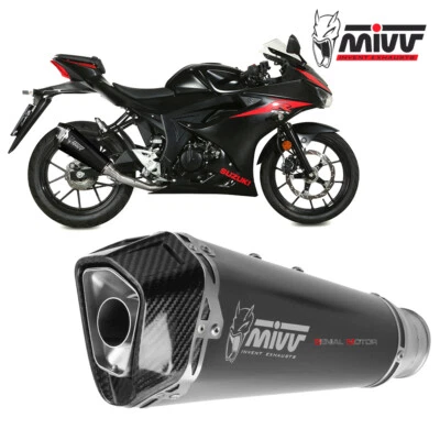 Scarico Completo MIVV Delta Race Black Inox Nero SUZUKI GSX-R 125 2017 > 2020 - Immagine 1 di 4