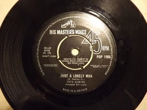 Fats Domino......Just A Lonely Man.....Who Cares (For Me).....45rpm Rock N Roll. - Picture 1 of 2