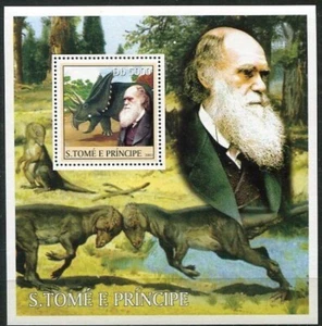 SAO TOME_036 2003 Darwin animals saurus SHEET MNH - Picture 1 of 1