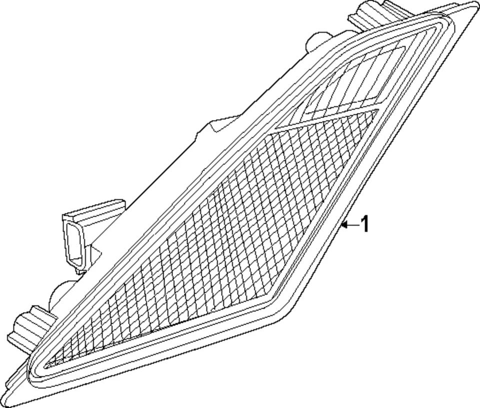 LÁMPARA MARCADORA LATERAL ORIGINAL HYUNDAI IONIQ 6 2023-2024 FRT LH=DRIVERSID, 921A1-KL100 Foto 1 de 1