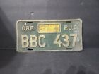 Vintage 1988-89 Oregon License Plate Public Utility Commission P.U.C 