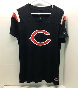 Nike Chicago Bears Blue Heathered NFL Tshirt - Women's Size XL **EUC** - Picture 1 of 5