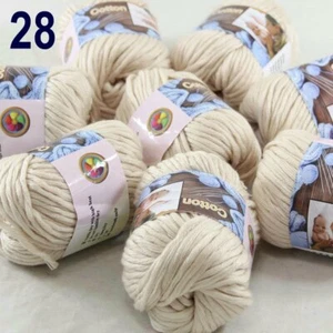 Sale New 8Skeinsx50gr Soft 100% Cotton Chunky Super Bulky Hand Knitting Yarn 28 - Picture 1 of 12