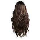 European and American  Wig Black Brown with Bangs Big  Long Curly Hair9758