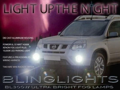 Xenon Halogen Fog Lamp Driving Light Kit w/ Harness for 2001-2013 Nissan X-Trail - Image 1 of 4