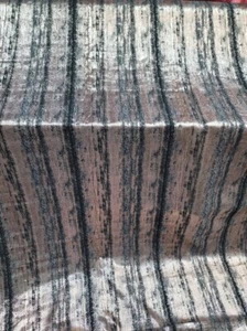 Tela de brocado jacquard por yarda negra metálica oro rosa a rayas - Imagen 1 de 9