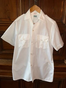 Marine Nationale ancienne chemise manches courtes pur fil de coton réf MA11 - Picture 1 of 6