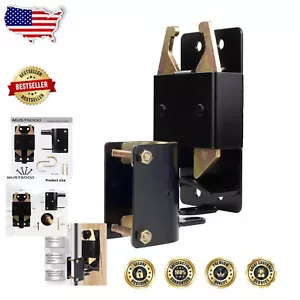 2 Way Carbon Steel Gate Latch - Ideal for Farms and Pastures, Easy Installation - Picture 1 of 7