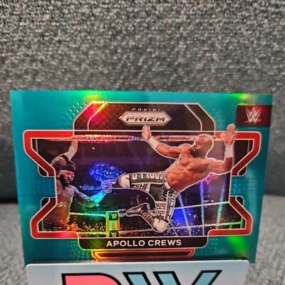 2022 Panini Prizm WWE #74 Apollo Crews Teal 25/49 - Image 1 of 2