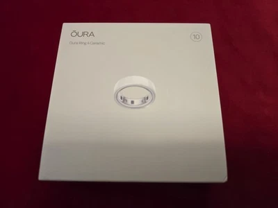 Oura Ring Gen 4 Ceramic Size 10 Cloud / White 4th Generation - Image 1 of 2