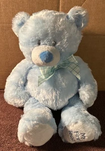 Blue Bear 14" Plush My First Teddy Baby Ganz Bow Soft Stuffed Animal - Picture 1 of 10