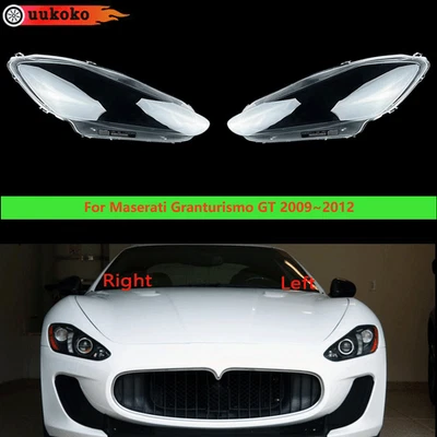 Car Front Headlight Cover Lens Shell Fit For Maserati Granturismo GT 2007-2015 Foto 1 de 4