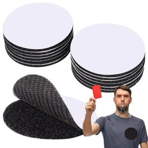 12 Pairs 3 Inch Round Adhesive Tape Hook and Loop Dots for Wall Decor Tool - Picture 1 of 7