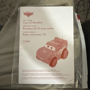 Disney Pixar Cars User's Guide For Boombox - Lightning McQueen - For C500B - Picture 1 of 3