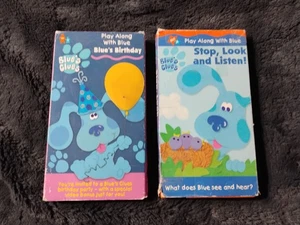 Blues Clues - Stop, Look and Listen VHS 2000 Orange Tape **Buy 2 Get 1 Free** - Picture 1 of 3