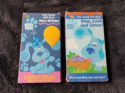 Blues Clues - Stop, Look and Listen VHS 2000 Orange Tape **Buy 2 Get 1 Free** - Image 1 of 3