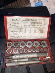 Vintage Snap On Blue Point A-157A Bushing Driver Set Original Case-100%COMPLETE - Picture 1 of 7